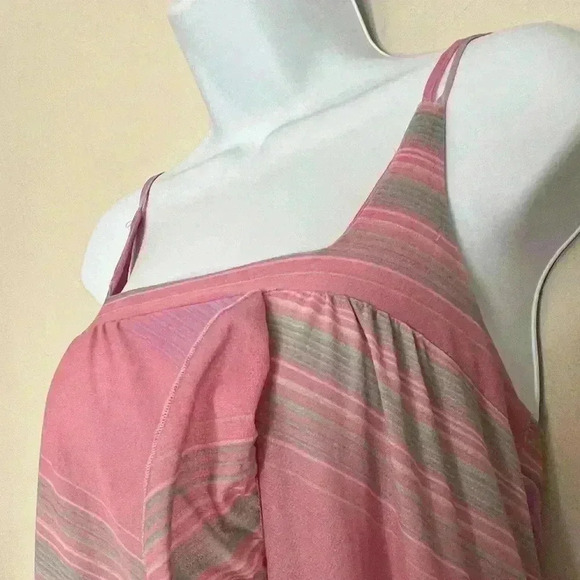 Vintage Alice Maloof Ruffled Nightgown Dress Size XS Lingerie 1960s Candy Stripe - Picture 13 of 13